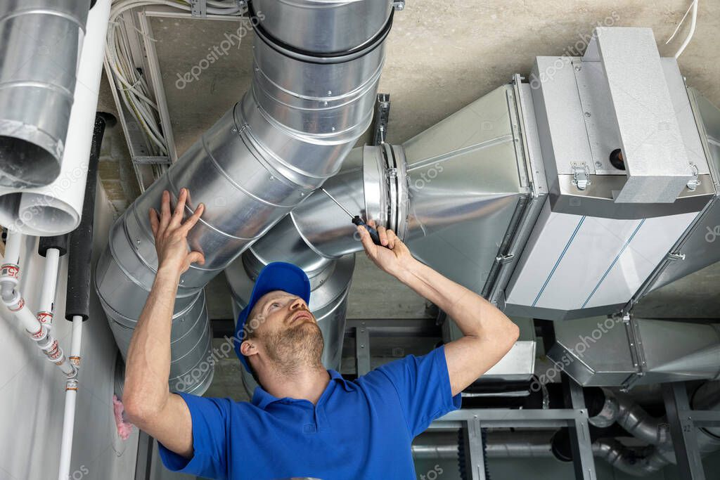 Lüftungsanlage in einem modernen Wohnraum