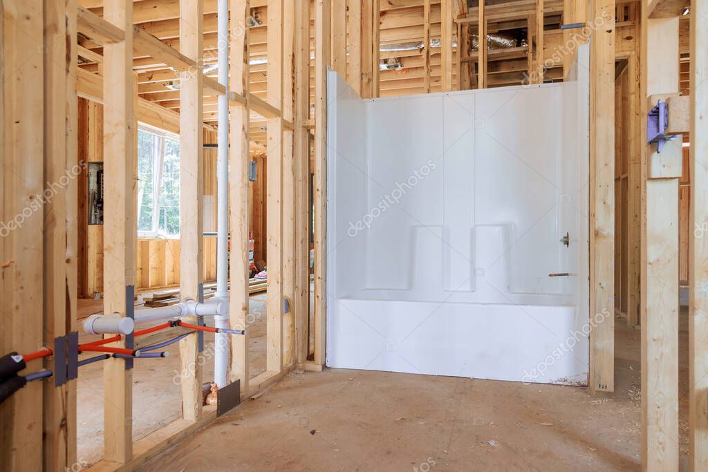 Modernes Neubau-Bad mit grosser Dusche